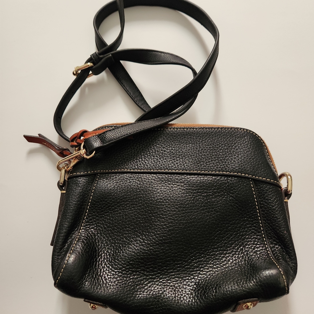 Dooney & Bourke Black Pebbled Leather Crossbody Bag - Picture 2 of 7